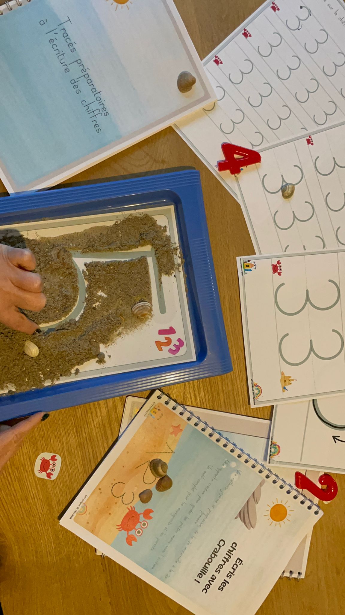 Apprentissage ludique du tracé des chiffres